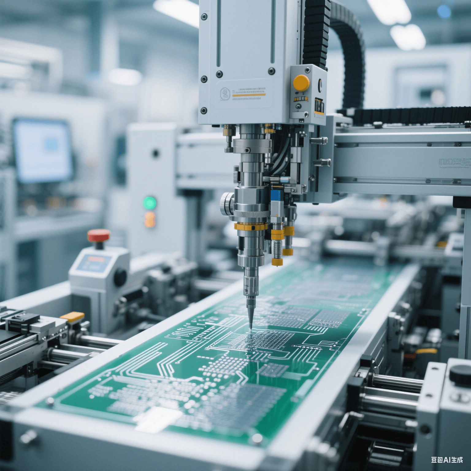 薄膜电路量产设备内部视图