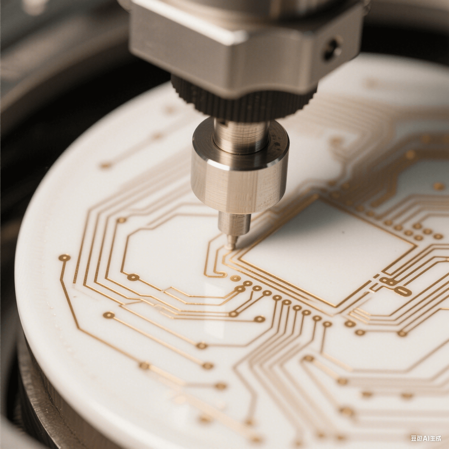 薄膜电路蚀刻至光滑陶瓷表面