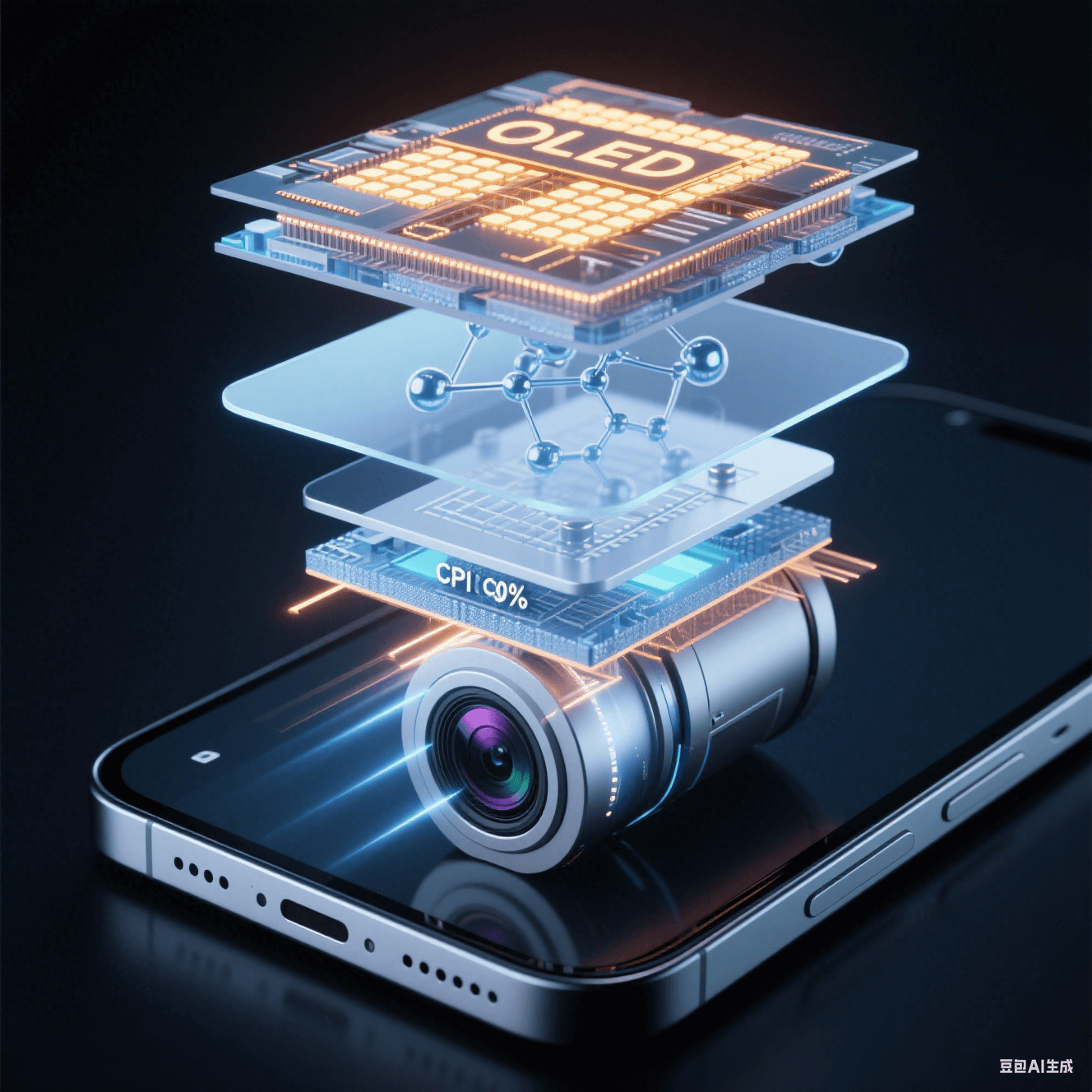 屏下摄像头技术剖面:无色聚酰亚胺膜 (透光率 90%) 实现光学与拍摄双重优化 屏下摄像头技术剖面:无色聚酰亚胺膜 (透光率 90%) 实现光学与拍摄双重优化