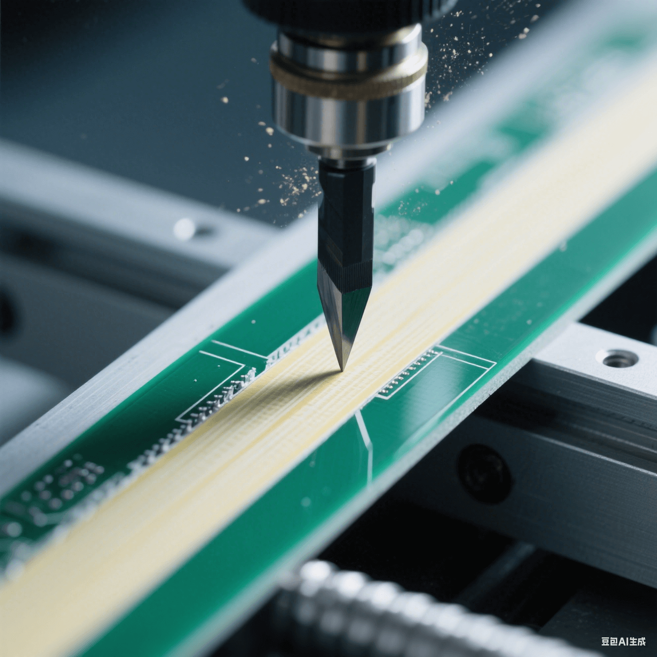 V-cut工艺特写 V-cut工艺特写