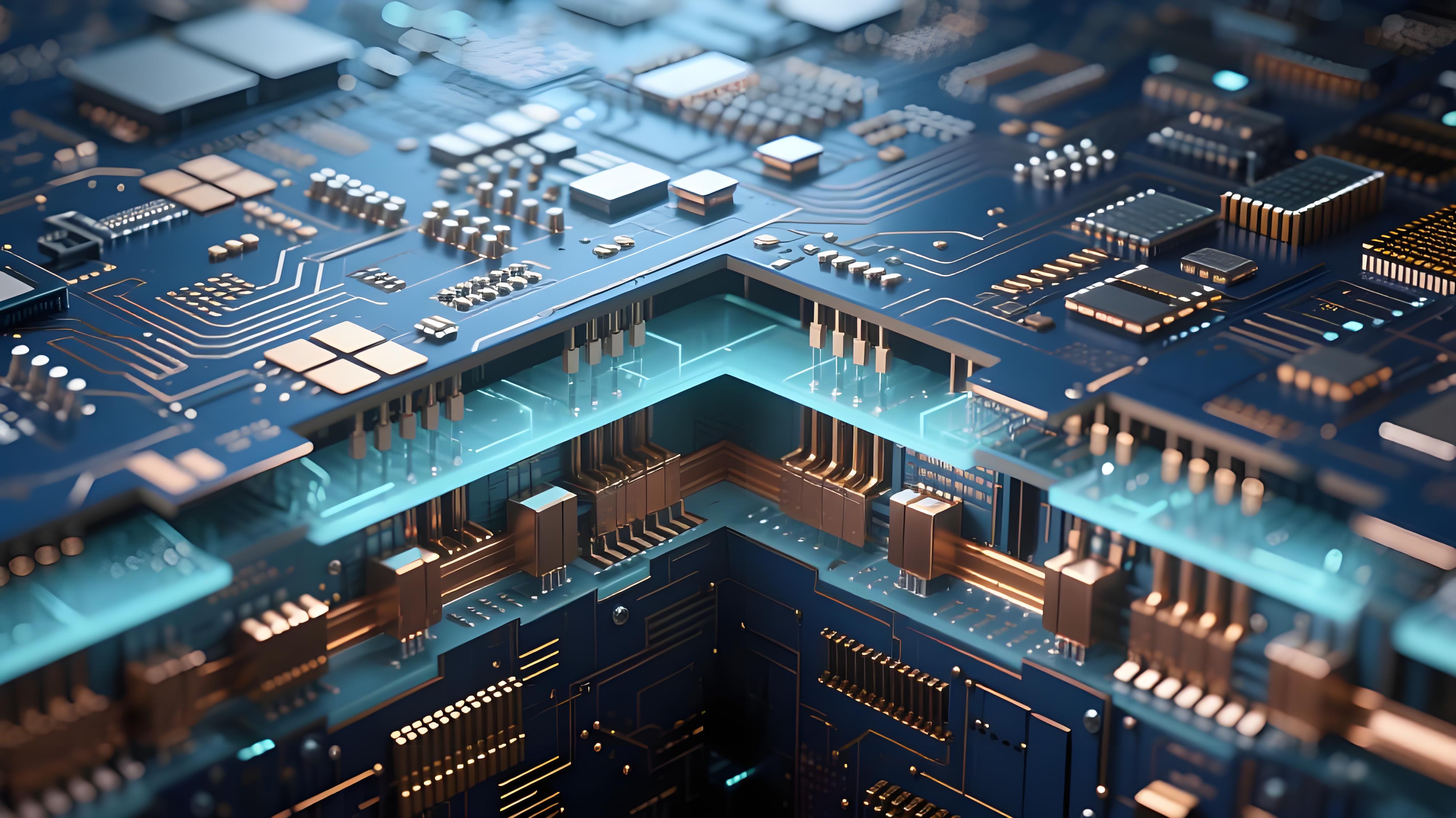 毫米波电路板3D集成内部截面视图，展示硅通孔(TSV)与玻璃通孔(TGV)结构