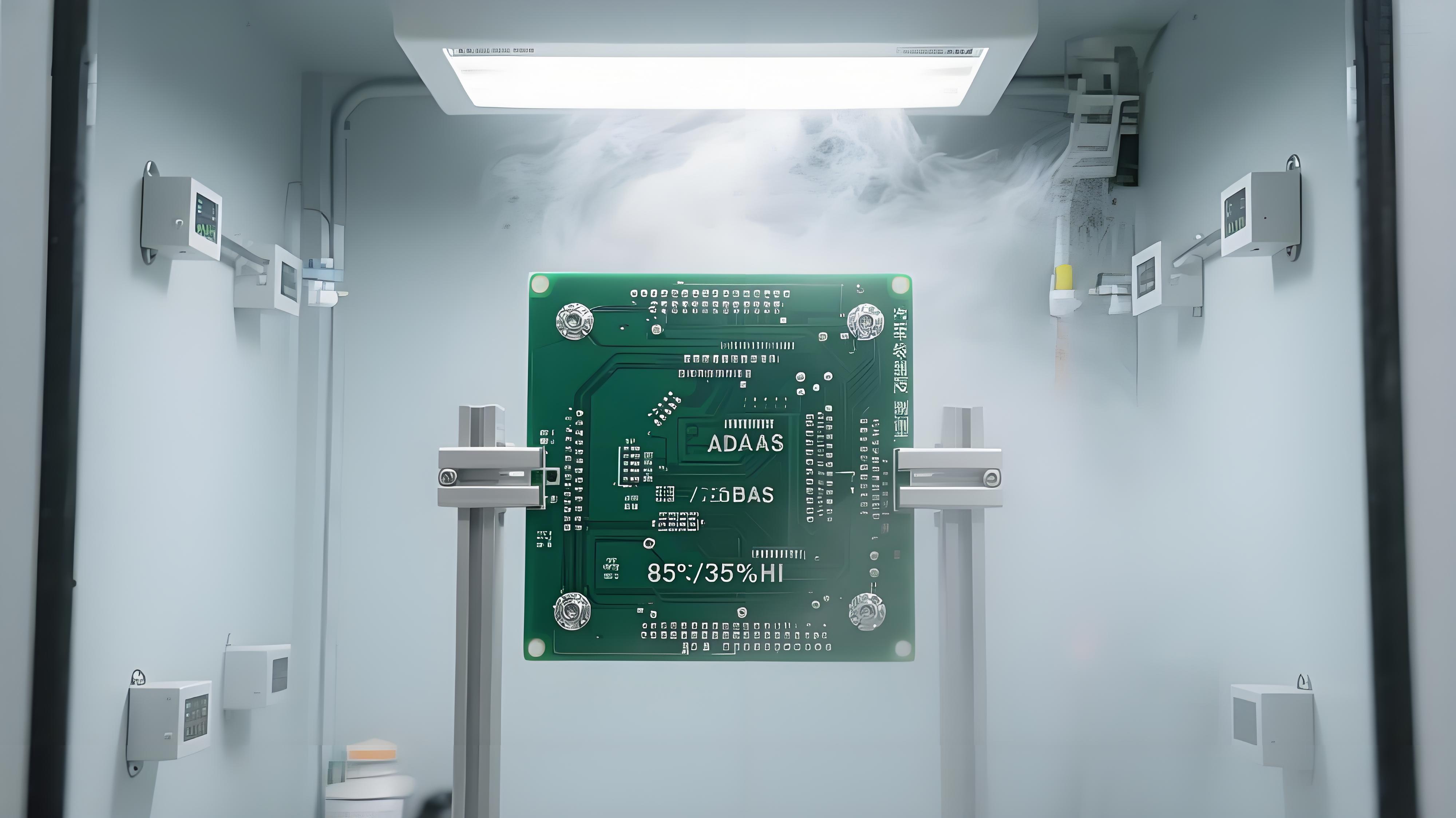 汽车ADAS控制器沉银板在高温高湿测试箱(85℃85%RH)中的可靠性测试场景