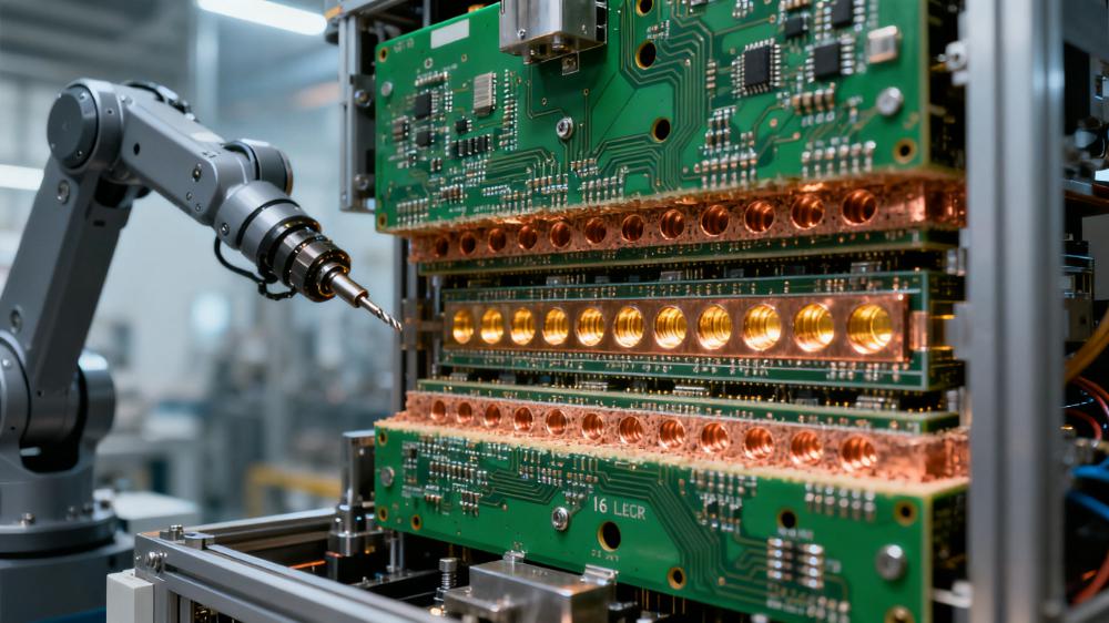 工业机器人伺服主板采用高TG板材的多层互联结构