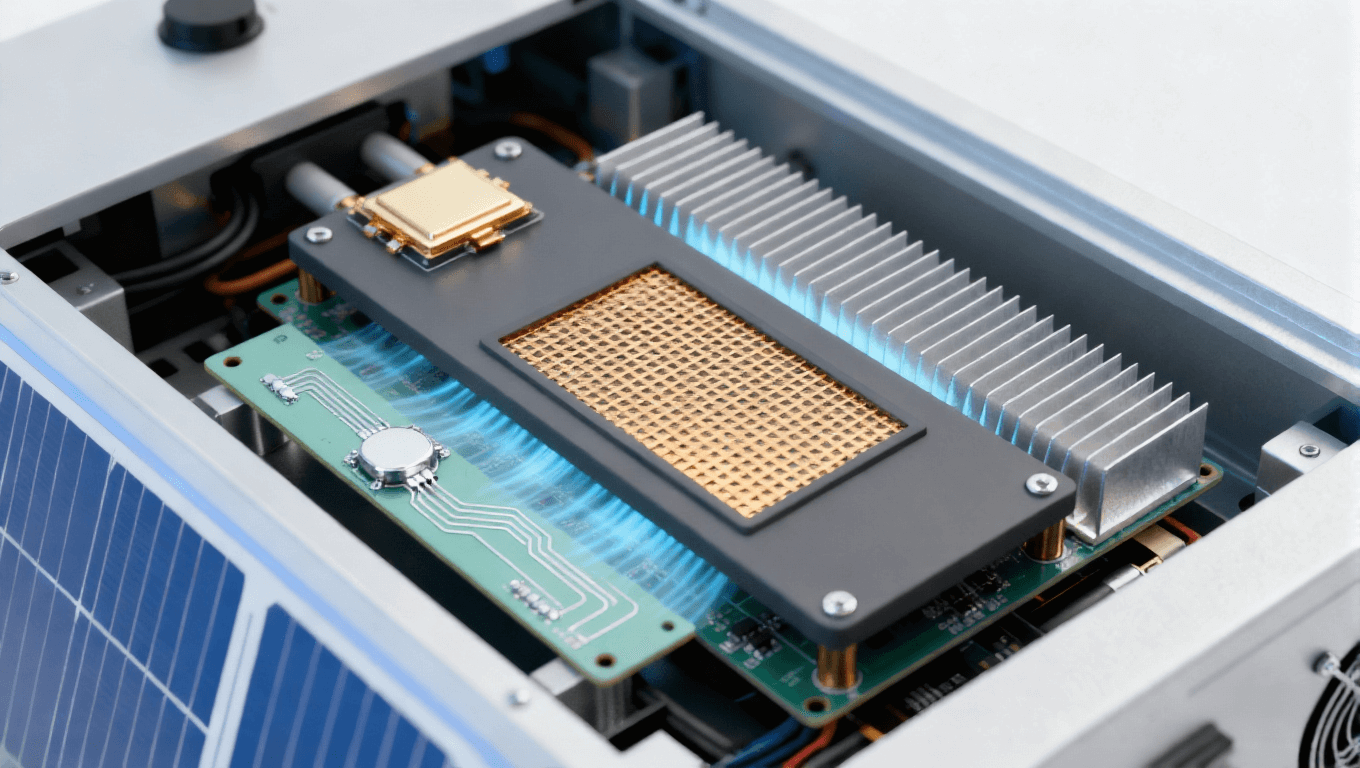光伏逆变器 SiC 模块基板应用场景，氮化铝基板适配 1500V 逆变器提升转换效率 0.5%-1%