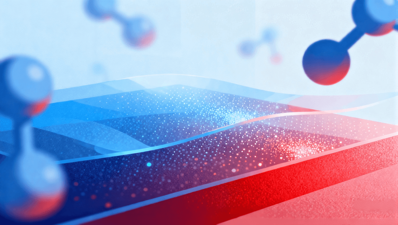 原子层沉积技术原理抽象分子反应可视化