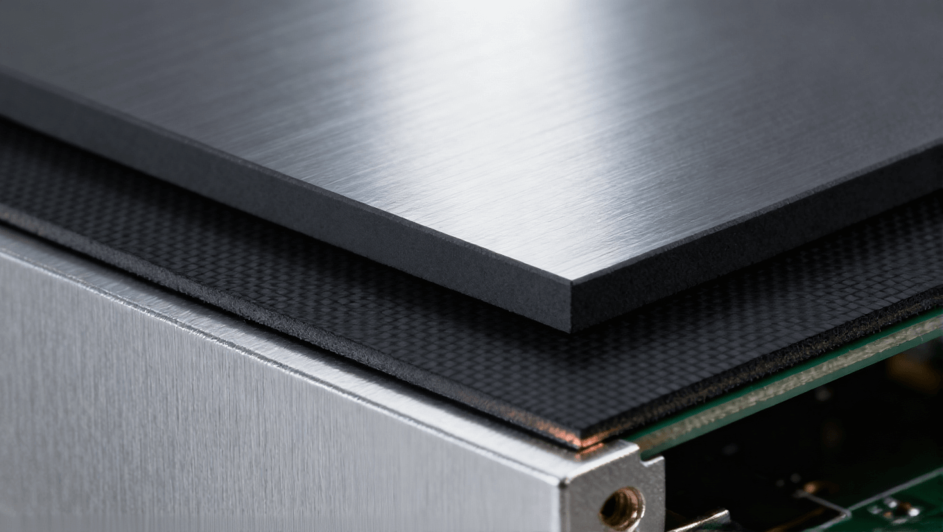 光模块PCB石墨片与铝基覆铜板散热结构 高效散热工业感