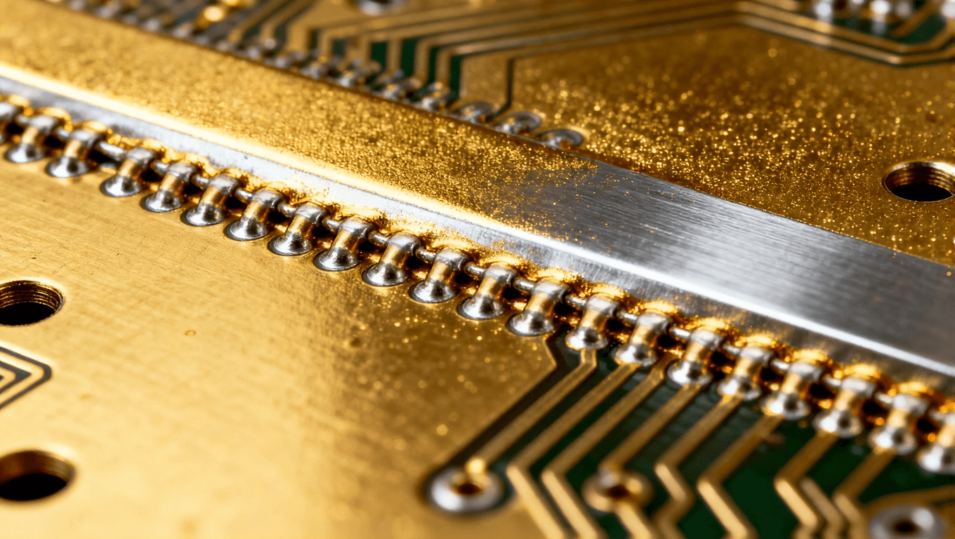 电路板表面镀金层的精确控制与附着力展示 电路板表面镀金层的精确控制与附着力展示