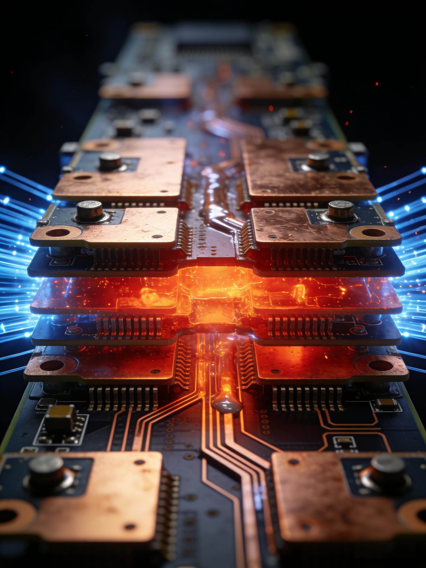 光模块PCB多层散热结构与高导热通孔设计